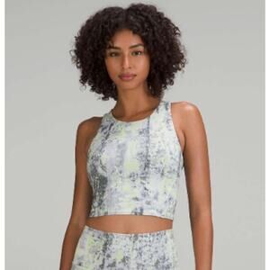 lululemon Invigorate Training Tank Cinder Grain Smoked Spruce Size 8 EUC